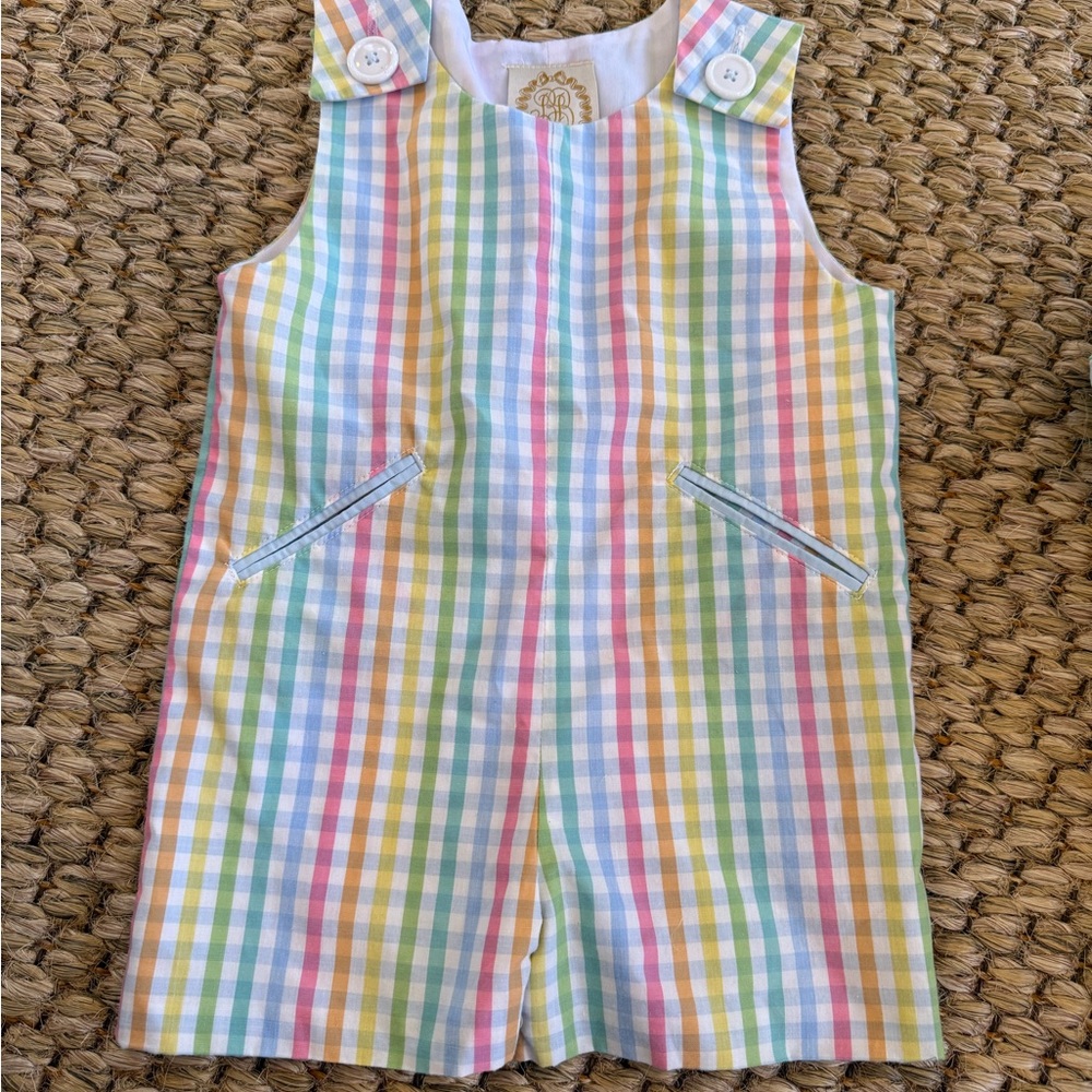 Colorful Gingham Sleeveless Romper - The Beaufort Bonny Company